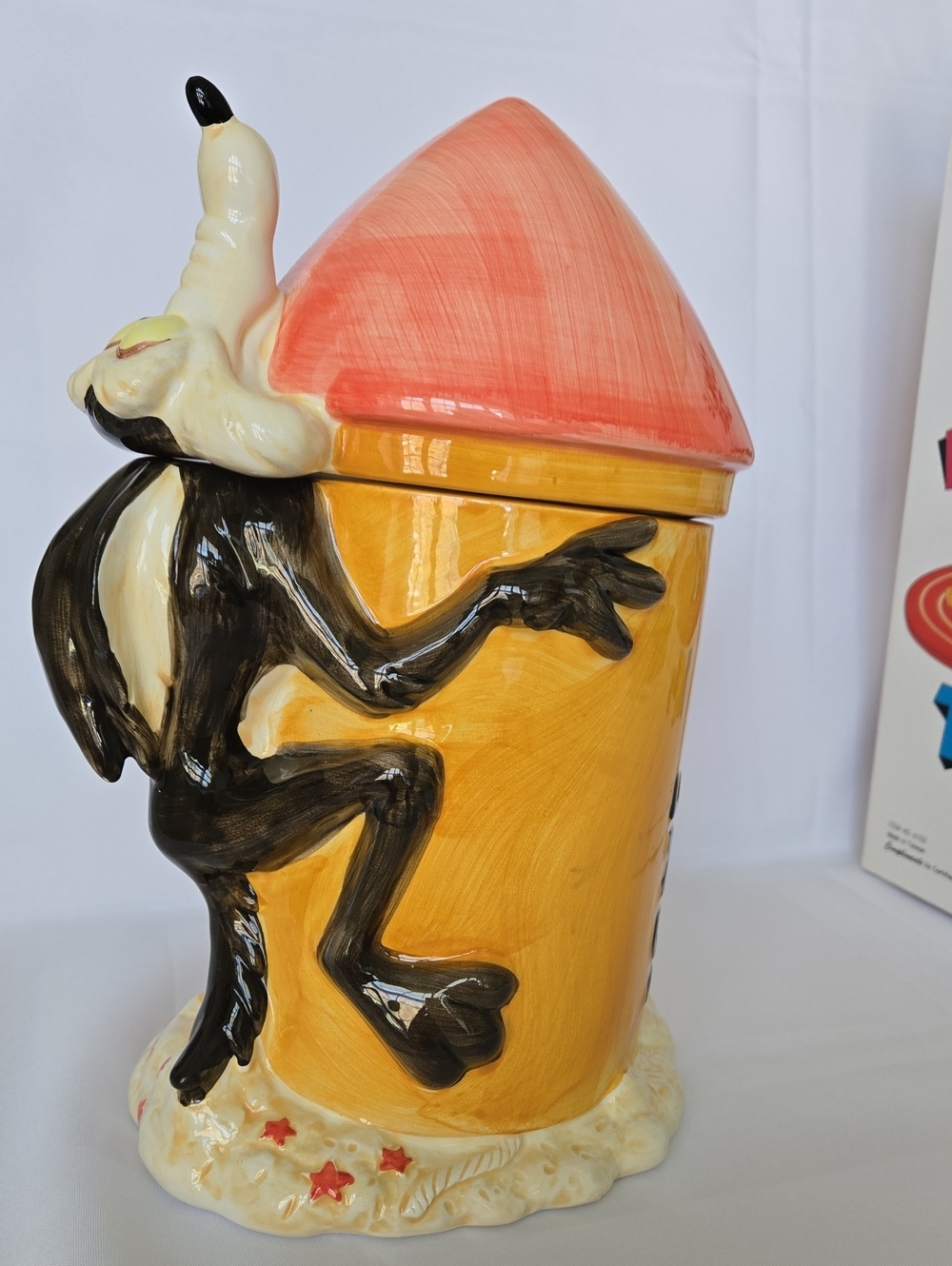 Warner Bros Wile E. Coyote Ceramic Cookie Jar | Looney Tunes Collector | NWOT